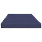 Preview: Kissen für draußen 2 Stk. Stoff Marineblau 180 x 55 x 7 cm