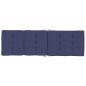 Preview: Kissen für draußen 2 Stk. Stoff Marineblau 180 x 55 x 7 cm