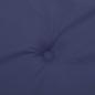Preview: Kissen für draußen 2 Stk. Stoff Marineblau 180 x 55 x 7 cm