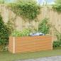 Preview: ARDEBO.de - Hochbeet Hellbraun 195 x 50 x 68 cm Verzinkter Stahl