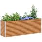 Preview: Hochbeet Hellbraun 195 x 50 x 68 cm Verzinkter Stahl