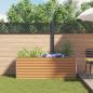 Preview: Hochbeet Hellbraun 195 x 50 x 68 cm Verzinkter Stahl
