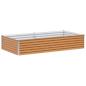Preview: Hochbeet Hellbraun 195 x 100 x 36 cm Verzinkter Stahl