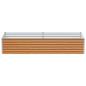 Preview: Hochbeet Hellbraun 195 x 100 x 36 cm Verzinkter Stahl
