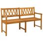 Preview: Bank Outdoor Natur 150 x 55,5 x 90 cm Massivholz Akazie