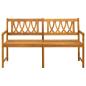 Preview: Bank Outdoor Natur 150 x 55,5 x 90 cm Massivholz Akazie