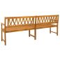 Preview: Bank Outdoor Natur 220 x 55,5 x 90 cm Massivholz Akazie