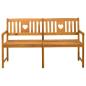 Preview: Bank Outdoor Natur 150 x 55,5 x 90 cm Massivholz Akazie
