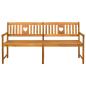 Preview: Bank Outdoor Natur 180 x 55,5 x 90 cm Massivholz Akazie