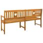 Preview: Bank Outdoor Natur 180 x 55,5 x 90 cm Massivholz Akazie