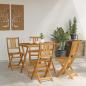 Preview: Außen Bistro-Stühle Natur Massivholz Akazie