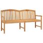 Preview: Handgefertigte Rosenbank 150 x 60 x 90 cm Massivholz Teak Natur