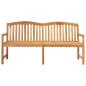 Preview: Handgefertigte Rosenbank 150 x 60 x 90 cm Massivholz Teak Natur