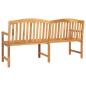 Preview: Handgefertigte Rosenbank 150 x 60 x 90 cm Massivholz Teak Natur