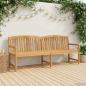 Preview: ARDEBO.de - Handgefertigte Rosenbank 228 x 60 x 90 cm Massivholz Teak Natur