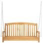 Preview: Schaukelbank Rose 114 x 61 x 61,5 cm Massivholz Teak Natur