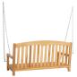 Preview: Schaukelbank Rose 114 x 61 x 61,5 cm Massivholz Teak Natur