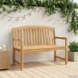 Preview: ARDEBO.de - Handgeschnitzte Bank mit Muschel-Design 114 x 60 x 95 cm