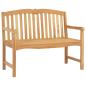 Preview: Handgeschnitzte Bank mit Muschel-Design 114 x 60 x 95 cm