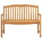 Preview: Handgeschnitzte Bank mit Muschel-Design 114 x 60 x 95 cm