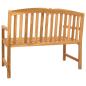 Preview: Handgeschnitzte Bank mit Muschel-Design 114 x 60 x 95 cm