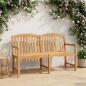 Preview: ARDEBO.de - Handgeschnitzte Muschel-Bank 150 x 60,5 x 95 cm Massivholz Teak