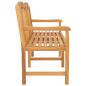 Preview: Handgeschnitzte Muschel-Bank 150 x 60,5 x 95 cm Massivholz Teak