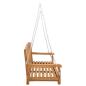 Preview: Schalen-Schaukelbank 114 x 60 x 60,5 cm Massivholz Teak Natur