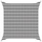 Preview: ARDEBO.de - Sonnensegel Anthrazit und Weiß 3,6 x 3,6 m HDPE