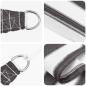 Preview: Sonnensegel 3 x 4 m HDPE Rechteckig Anthrazit und Weiß