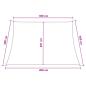 Preview: Sonnensegel Gelb und Weiß 3 / 4 x 3 m HDPE