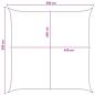 Preview: Sonnensegel Hellgrau und Weiß 5 x 5 m HDPE
