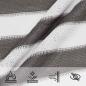 Preview: Sonnensegel Hellgrau und Weiß 2,5 x 6 m HDPE