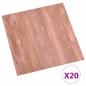 Preview: Selbstklebende Bodenplanken Rot 30,5 x 30,5 cm 20 Stk. PVC