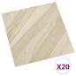 Preview: Selbstklebende Bodenplanken Beige gestreift 30,5 x 30,5 cm