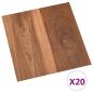 Preview: Selbstklebende Bodenplanken Holzfarbe 30,5 x 30,5 cm 20 stk.