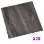 Preview: Selbstklebende Bodenplanken Dunkelgrau 30,5 x 30,5 cm 20 stk.