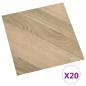 Preview: Selbstklebende Bodenplanken Braun gestreift 30,5 x 30,5 cm