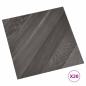 Preview: Selbstklebende Bodenplanken Gestreift Grau 30,5 x 30,5 cm