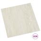 Preview: Selbstklebende Bodenplanken Creme 30,5 x 30,5 cm 20 stk. PVC