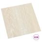 Preview: Selbstklebende Bodenplanken Weiß und Beige 30,5 x 30,5 cm