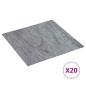 Preview: Selbstklebende Bodenplanken Braun und Anthrazit 30,5 x 30,5 cm