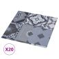 Preview: Selbstklebende Bodenplanken Buntes Muster 30,5 x 30,5 cm