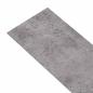 Preview: Selbstklebende PVC-Bodenplanken Zementbraun 30,5 x 61 cm