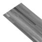 Preview: Selbstklebende PVC-Bodenplanken Gestreiftes Grau 30,5 x 61 cm