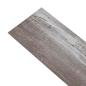 Preview: Selbstklebende PVC-Bodenplanken Mattes Holz Braun 30,5 x 61 cm