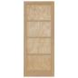 Preview: Interior Tür 86 x 211 cm Sperrholz Natur