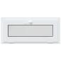 Preview: Kellerfenster RISOR 90 x 40 cm PVC und klares, glattes Glas