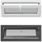 Preview: Kellerfenster RISOR 110 x 40 cm PVC und klares, glattes Glas