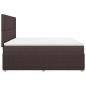 Preview: Boxspringbett mit Matratze Dunkelbraun 180x200 cm Stoff